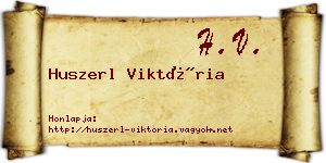 Huszerl Viktória névjegykártya